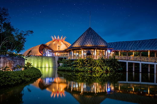 Una de las puestas en escena más icónicas en toda la Riviera Maya, celebra la magia que encierra una de las expresiones artísticas más antiguas y emblemáticas del mundo: El teatro.