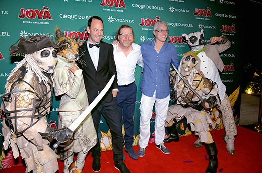 Cirque du Soleil JOYÀ –el primer show residente de Cirque du Soleil fuera de Estados Unidos y el único en el mundo que incluye una experiencia gastronómica– celebró su tercer aniversario en el Teatro Vidanta en la Riviera Maya,
